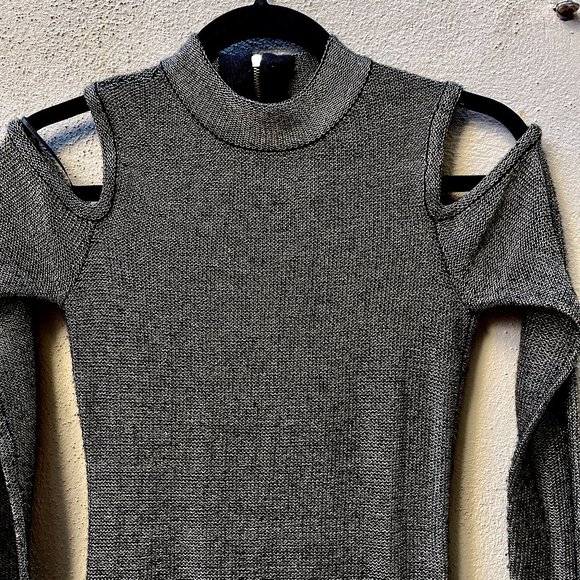 GB Metallic Gold cold shoulder body cone dress - Picture 9 of 13